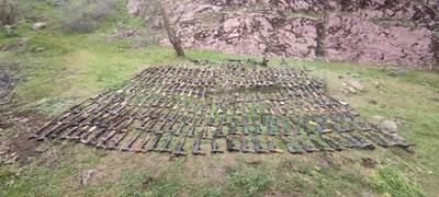 Irak'ın Kuzeyinde Terör Örgütü PKK’ya Ait Çok Sayıda Silah Ele Geçirildi
